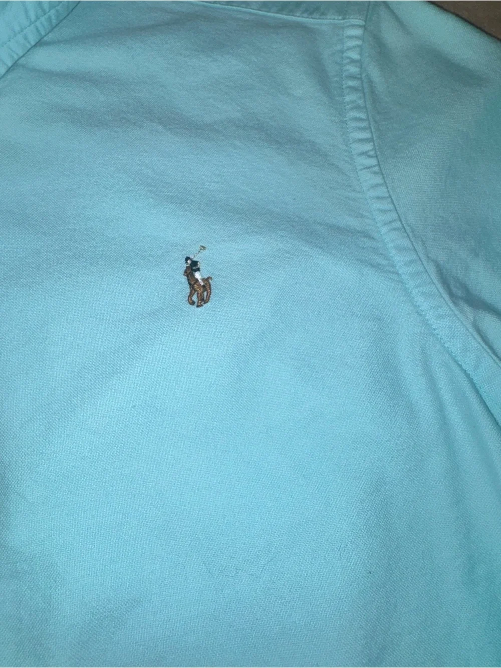 Ralph Lauren Light Aqua Button-Down Oxford Shirt
